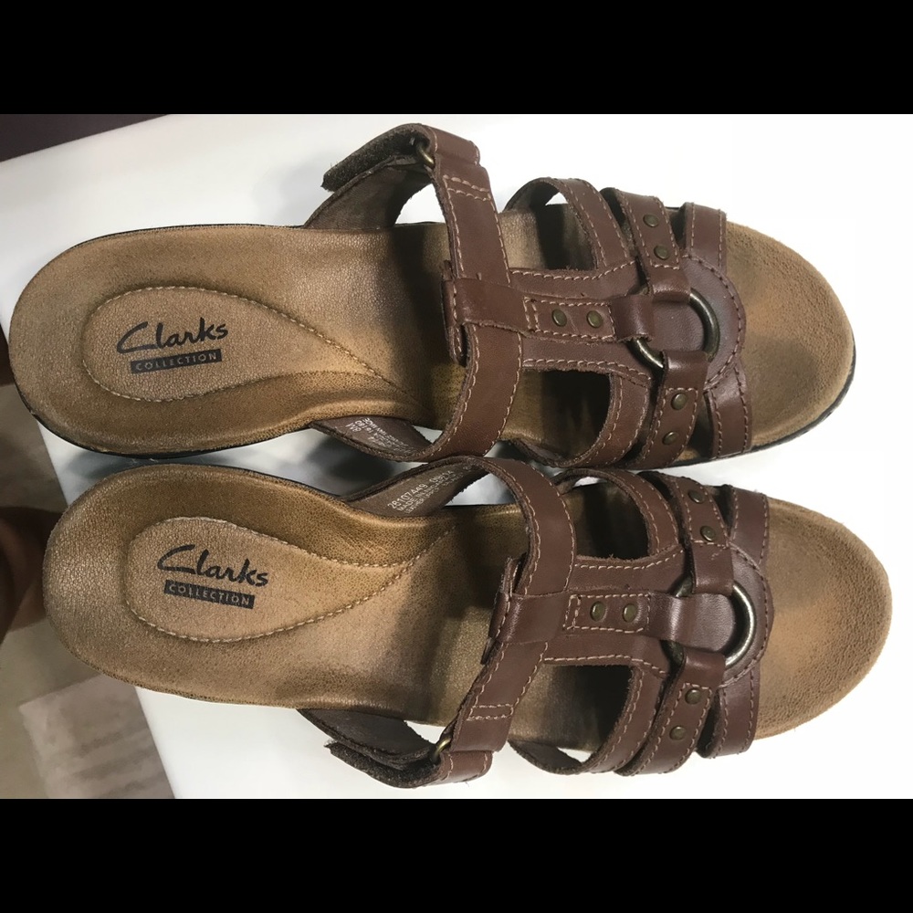 Brown Clark sandals